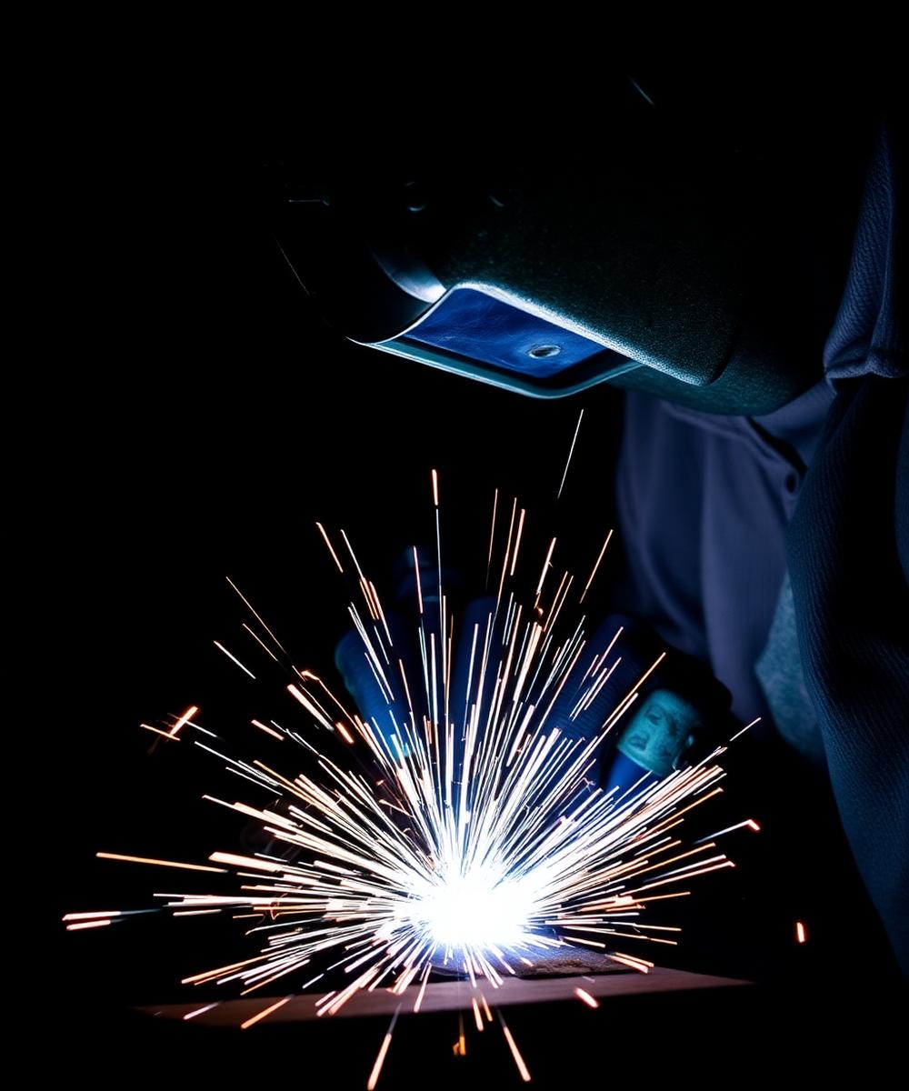 Welder at work